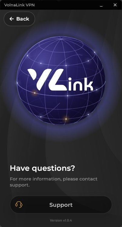 Contact support from inside the app
